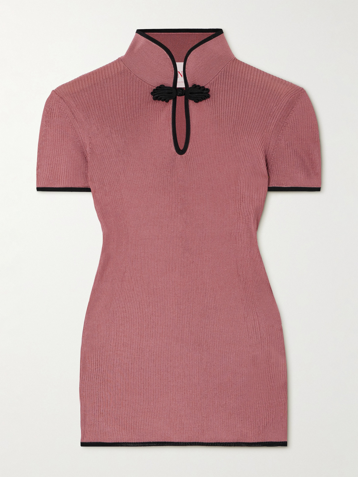 Valentino Garavani - Ribbed Silk Top - Pink