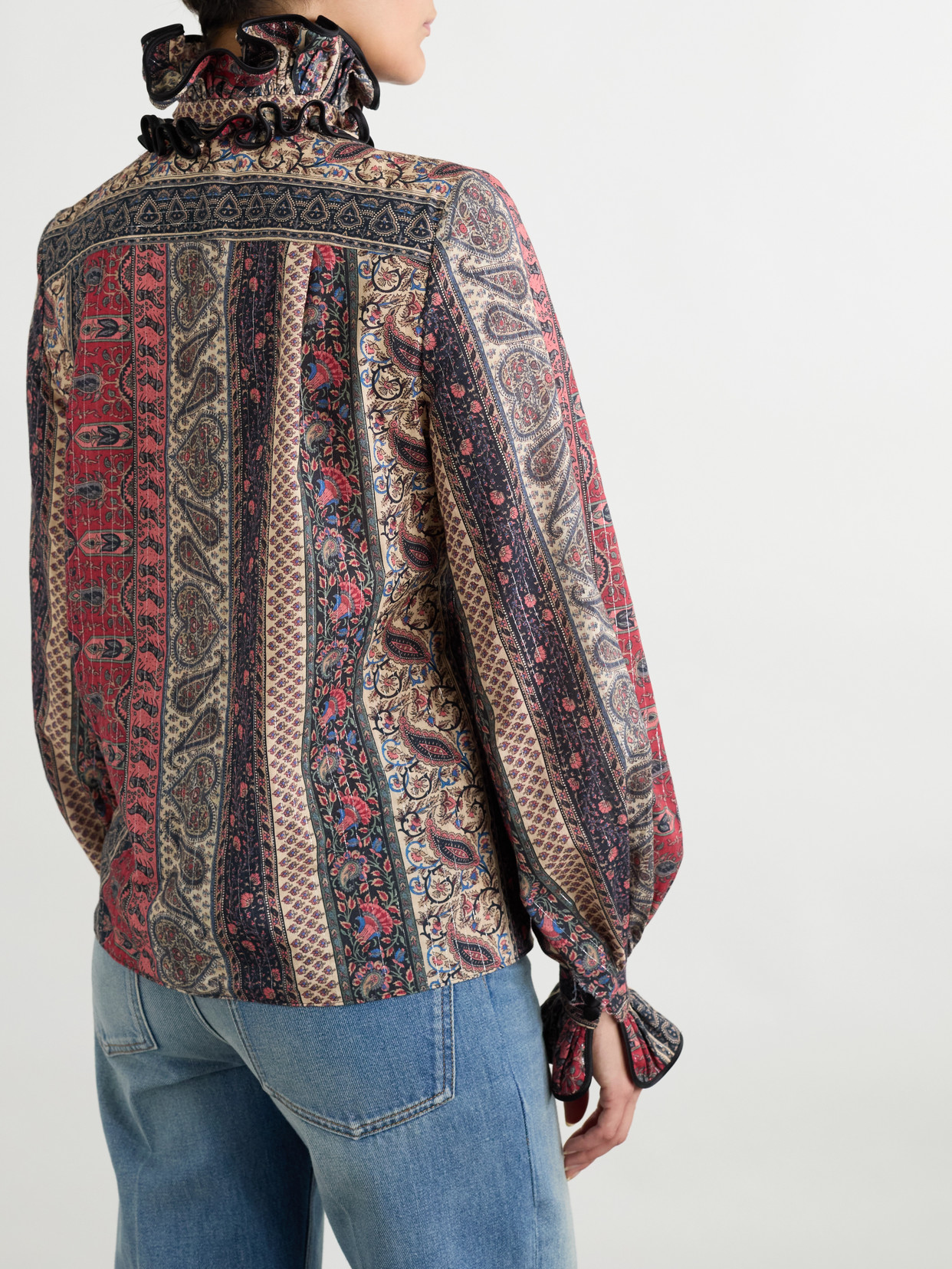 Valentino Paisley Print Shirt In Red