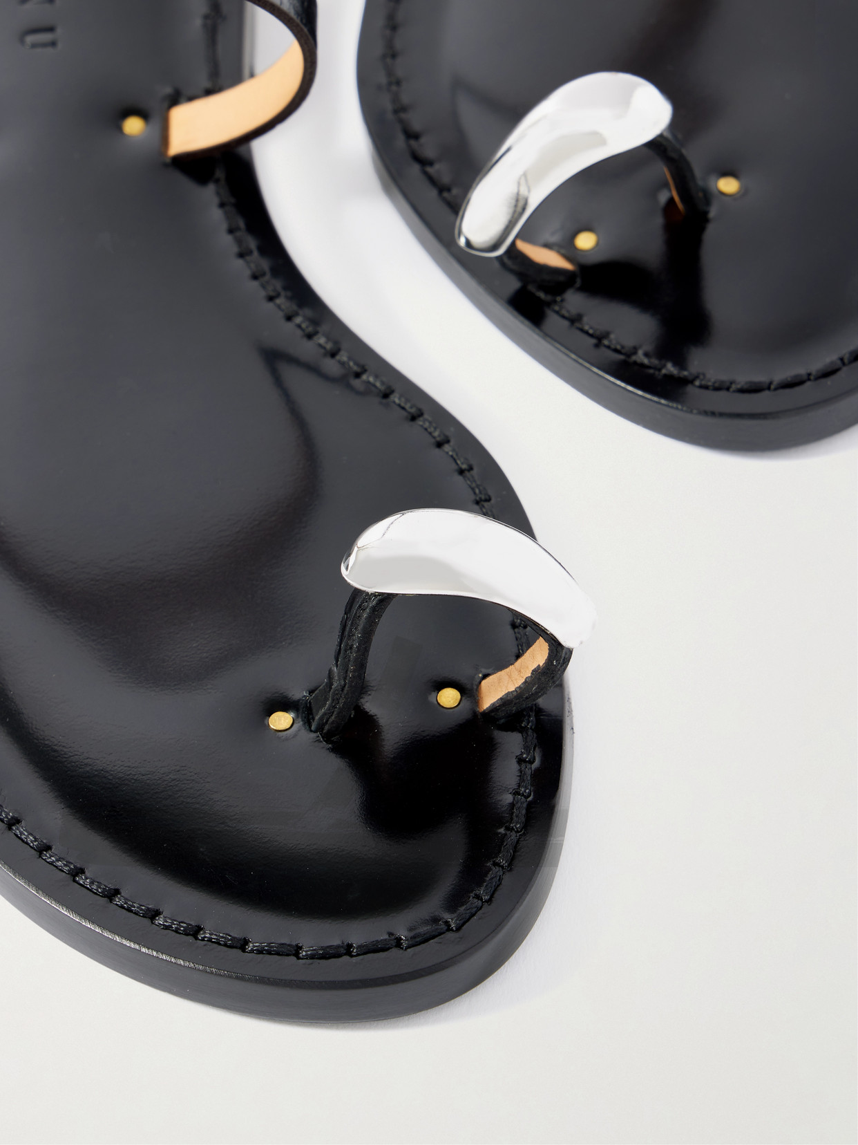 The Kibera Embellished Croc-Effect Sandals