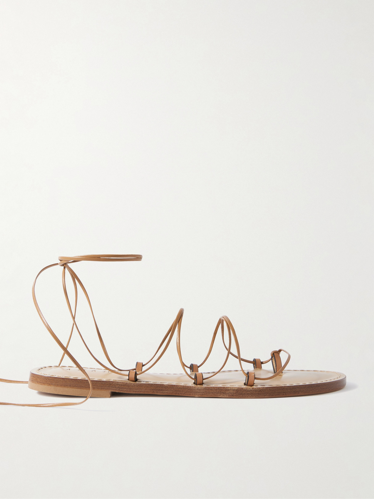 Amanu The Serengeti Leather Sandals In Brown