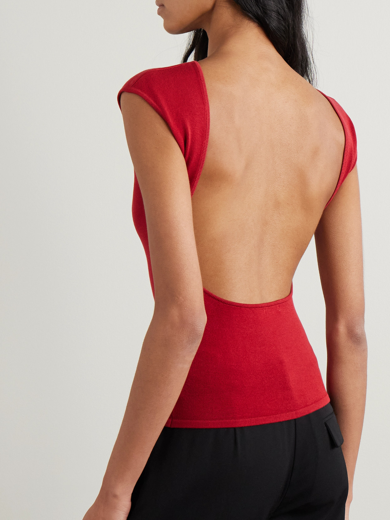 Backless Tencel Lyocell-Blend Jersey Top