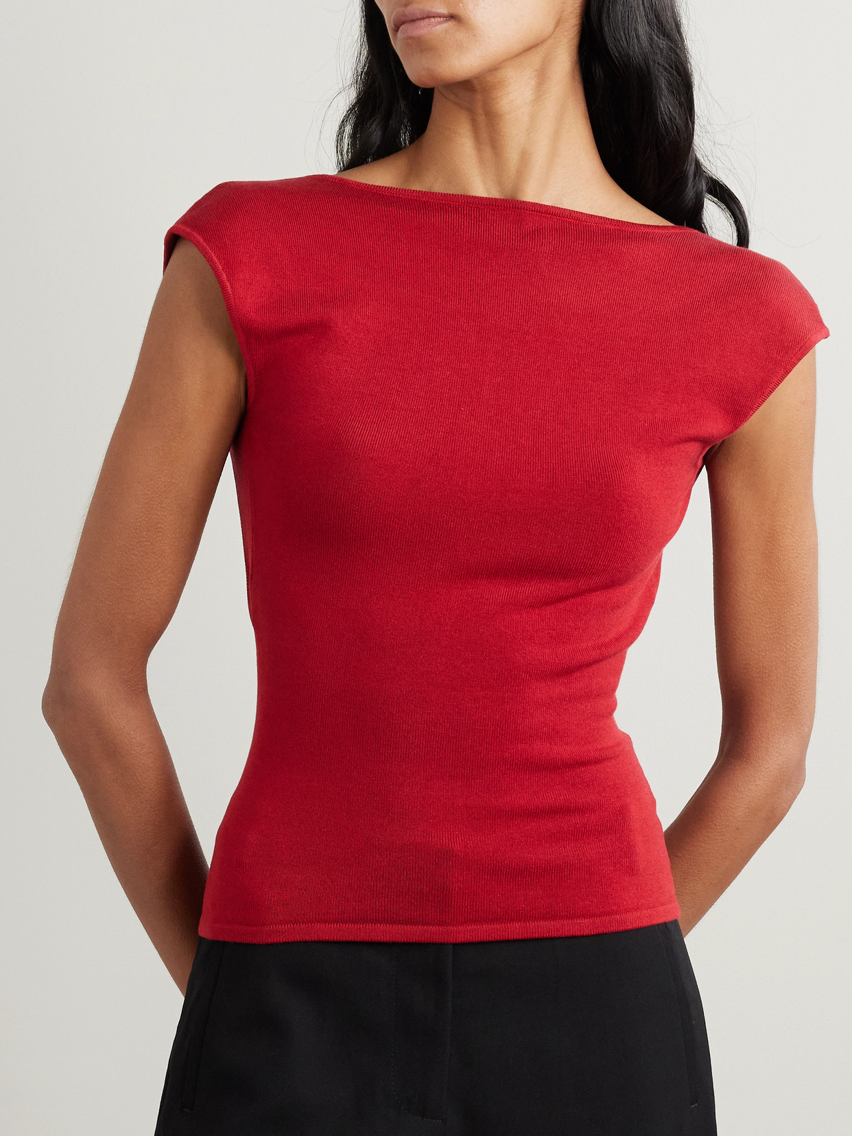Backless Tencel Lyocell-Blend Jersey Top