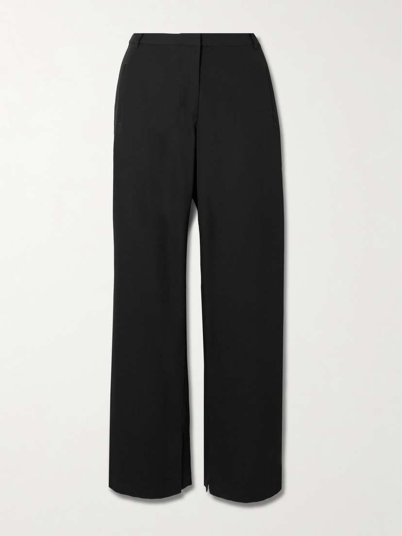 St. Agni 90s Split Crepe Flared Pants