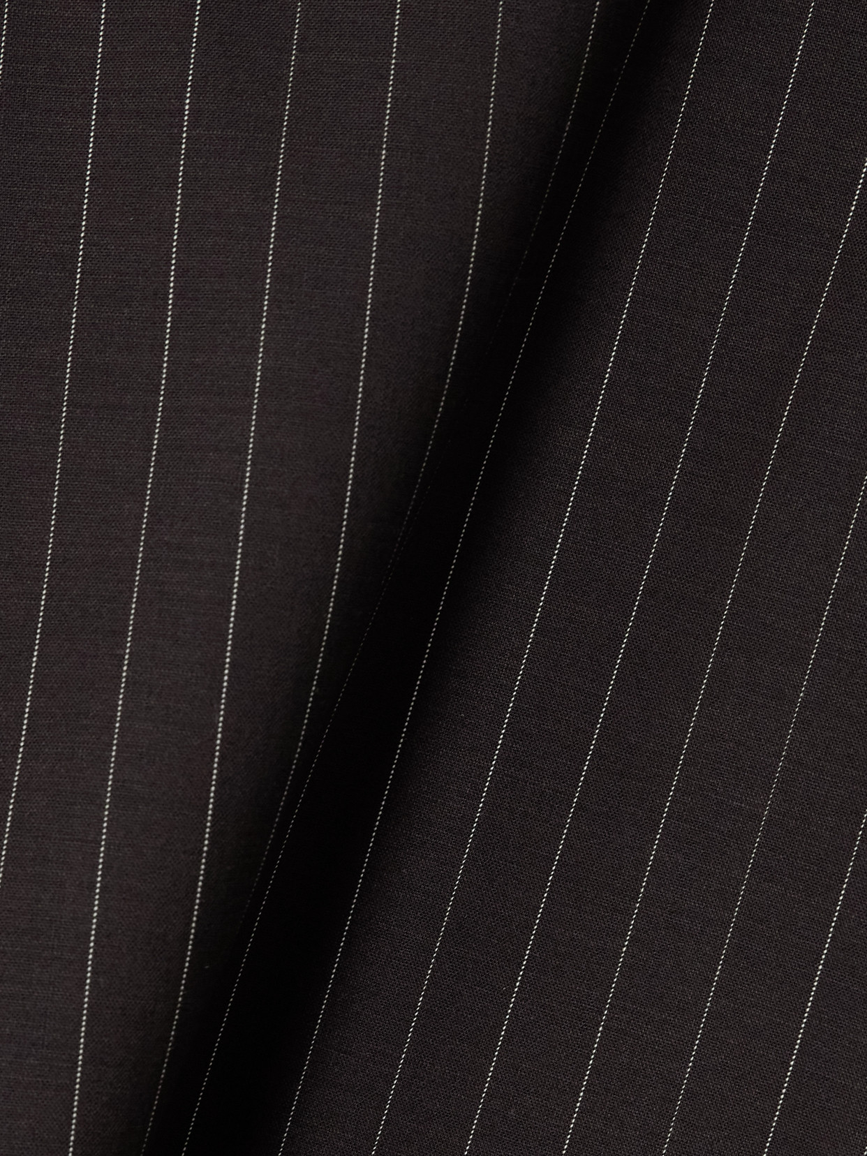 St Agni Distressed Pinstriped Wool-blend Tank In Brown