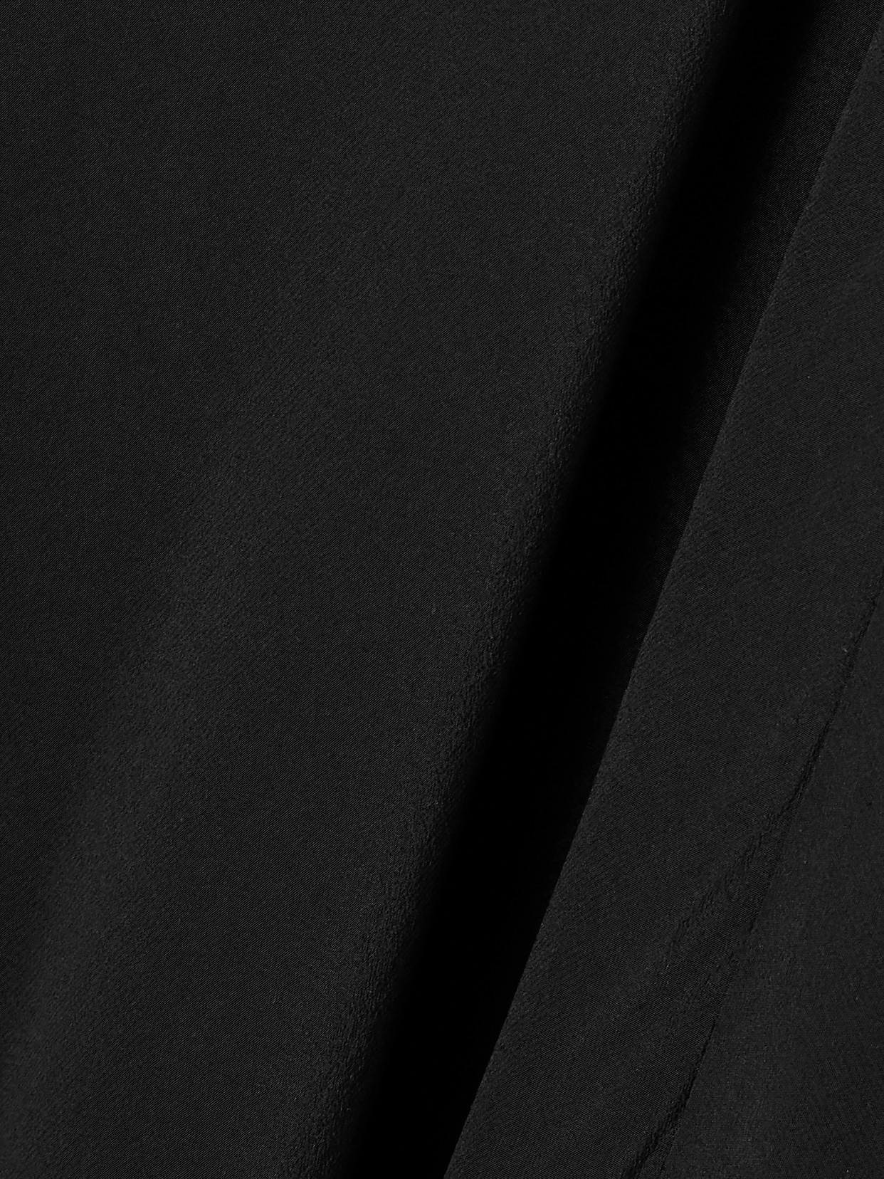 St Agni Draped Silk Midi Dress In Black