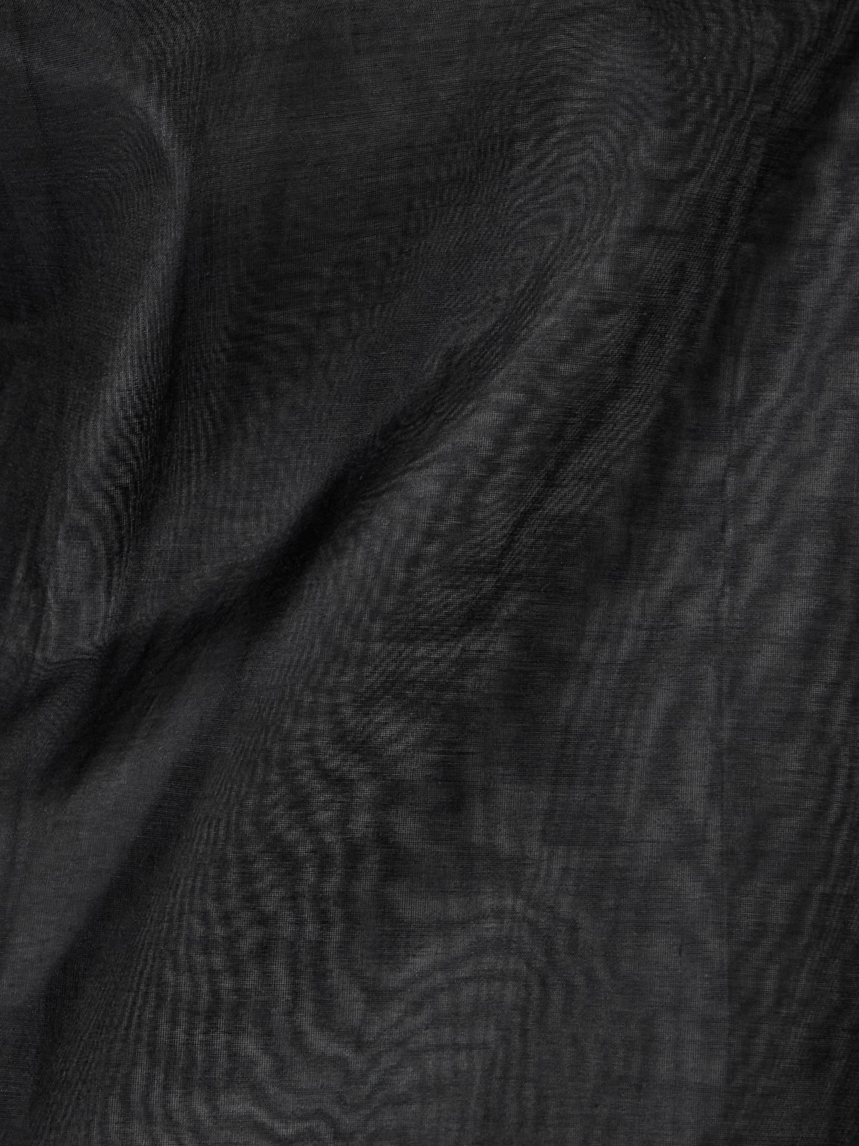 St Agni Leather-trimmed Organic Cotton-blend Tulle Maxi Skirt In Black