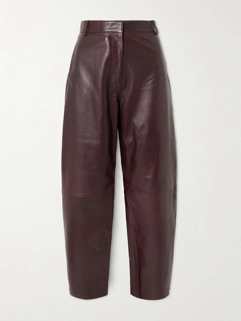 St. Agni Leather Tapered Pants