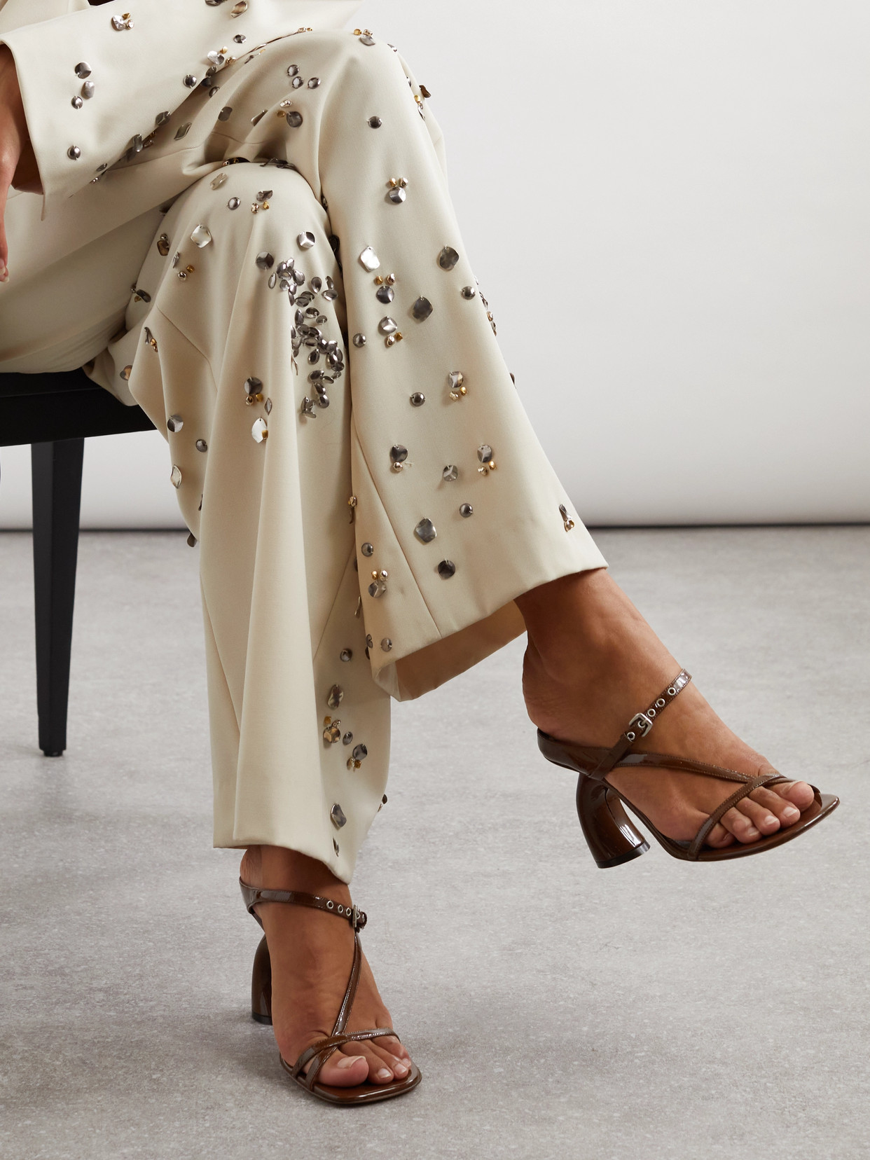 DRIES VAN NOTEN PATENT-LEATHER MULES