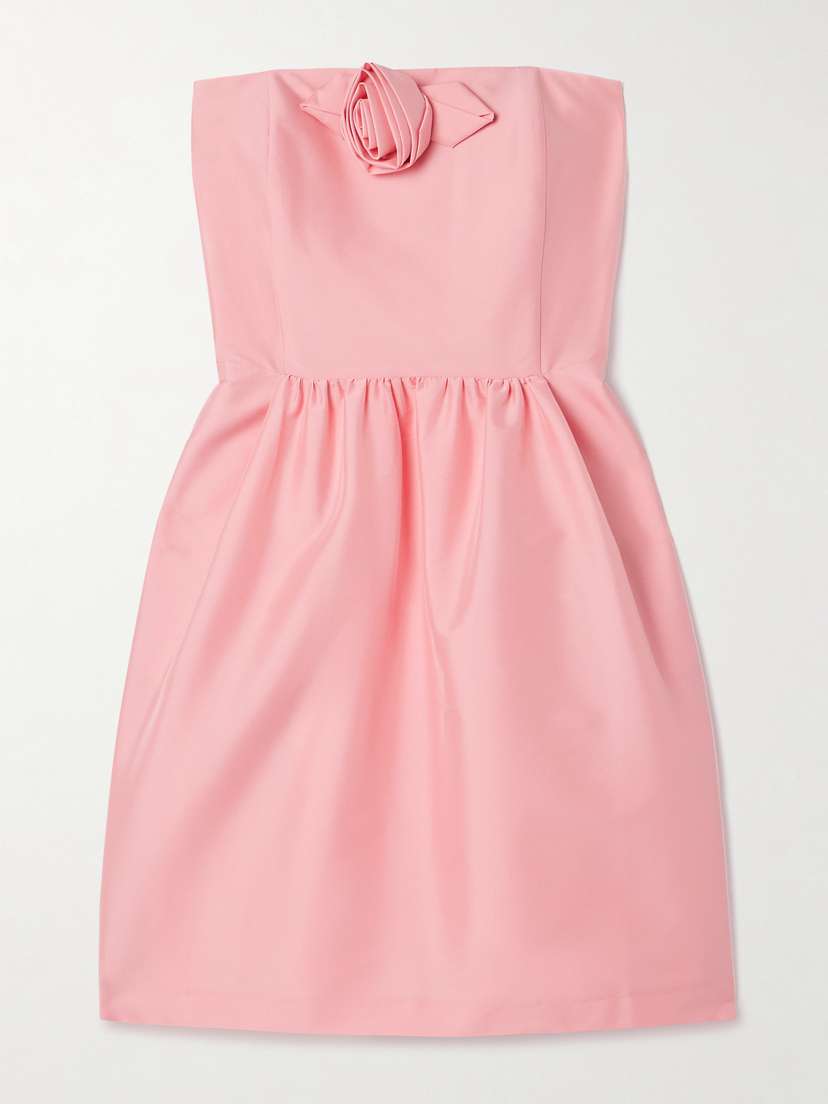 BERNADETTE Lena Embellished Taffeta Mini Dress