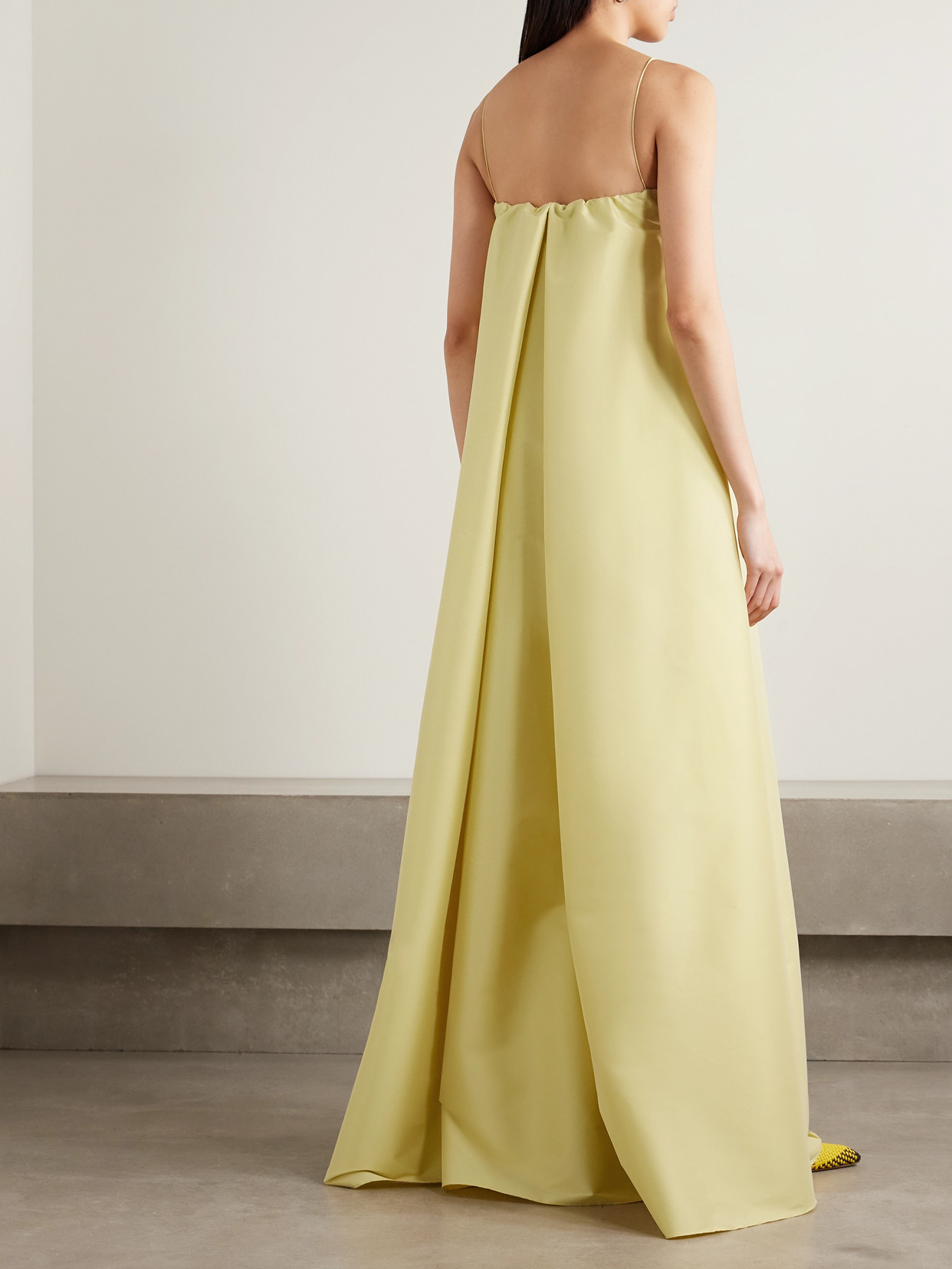 Bernadette Estelle Bow-embellished Taffeta Gown