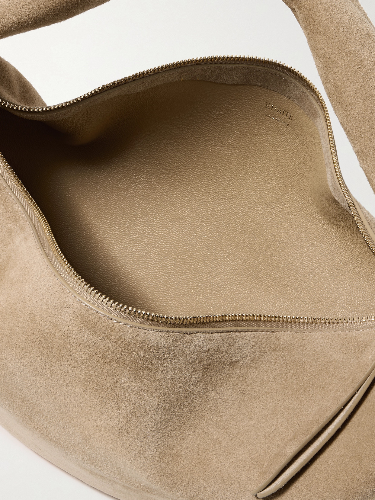Khaite Olivia Medium Suede Tote In Neutrals
