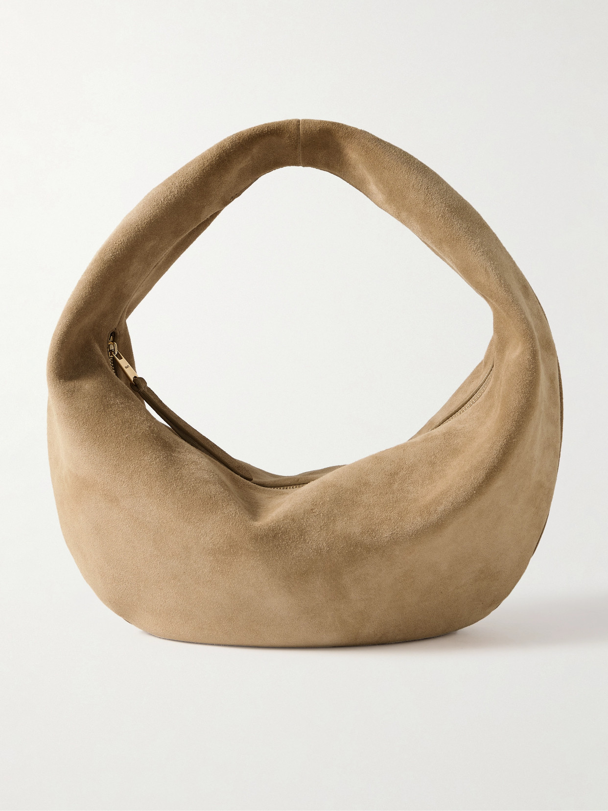Khaite Olivia Medium Suede Tote In Neutrals