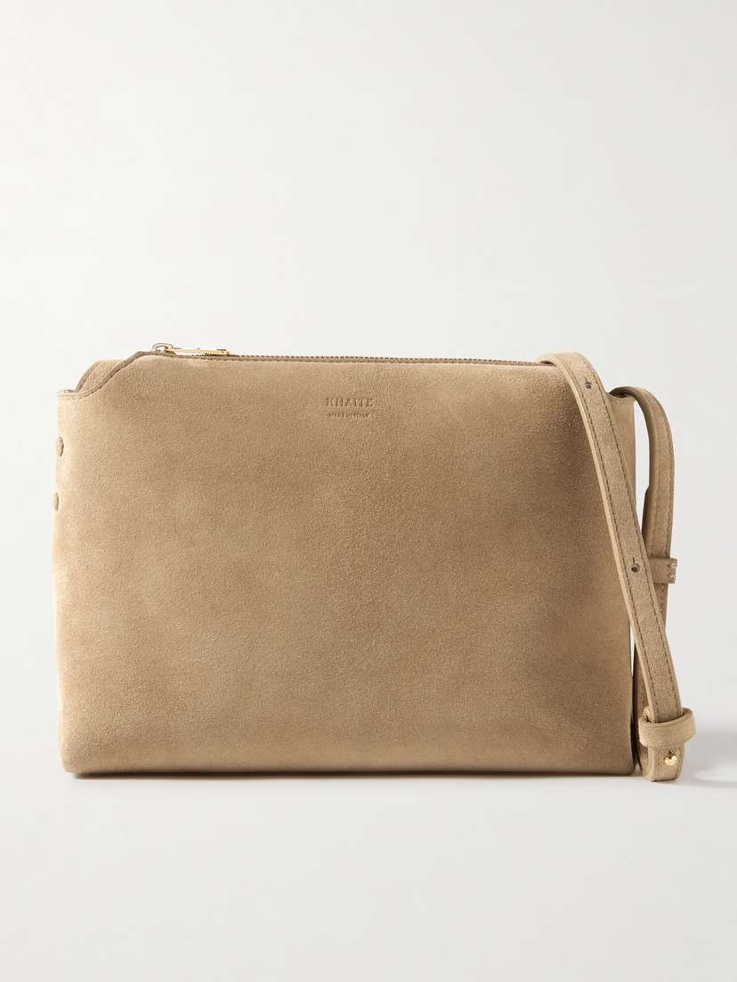 Khaite Lina Medium Suede Shoulder Bag