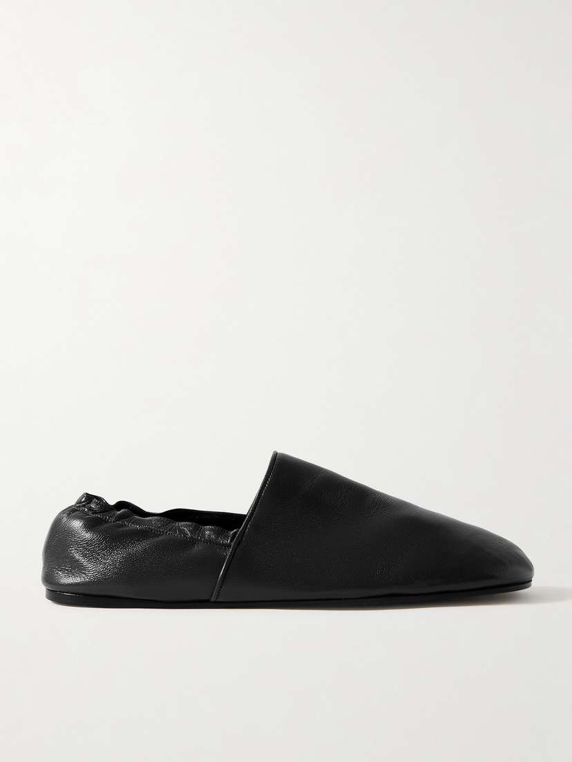 Khaite — Banks leather loafers