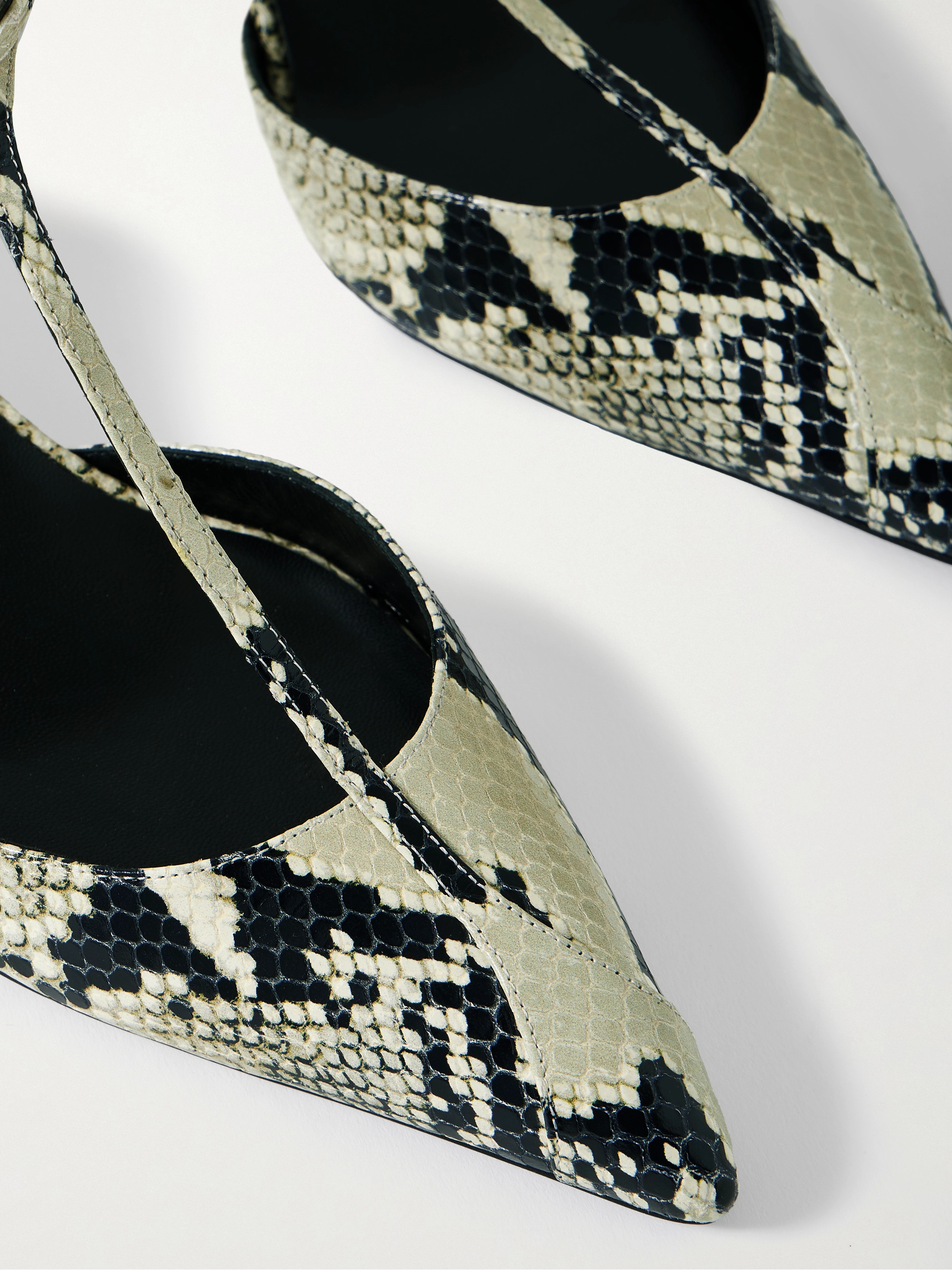 KHAITE Mia snake-effect leather pumps thumbnail