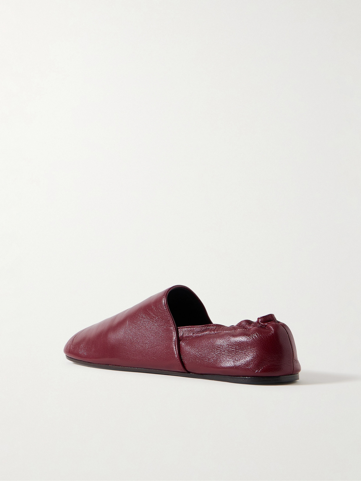 Khaite Banks Leather Slip-on Shoes
