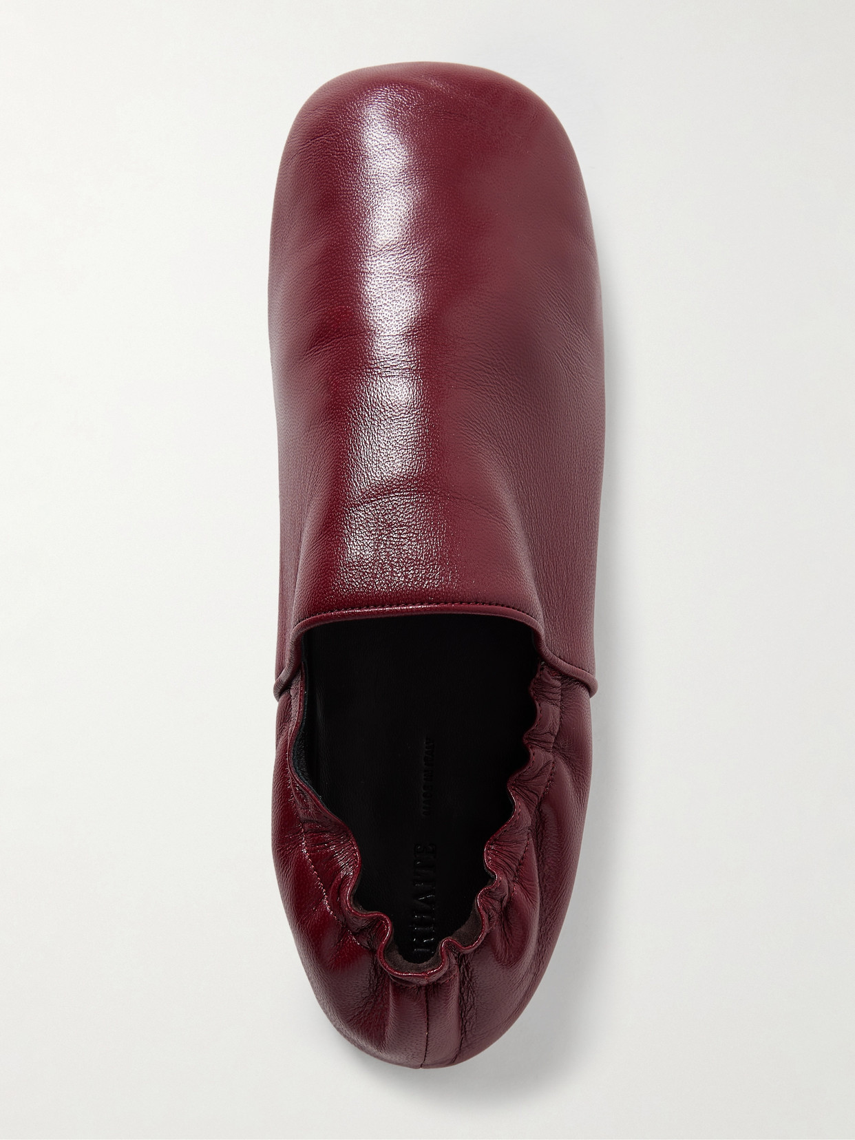 Khaite Banks Leather Slip-on Shoes