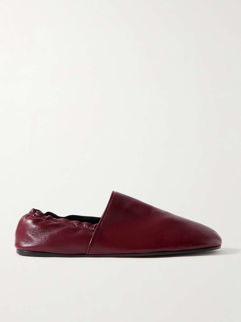 Khaite Banks Leather Loafers