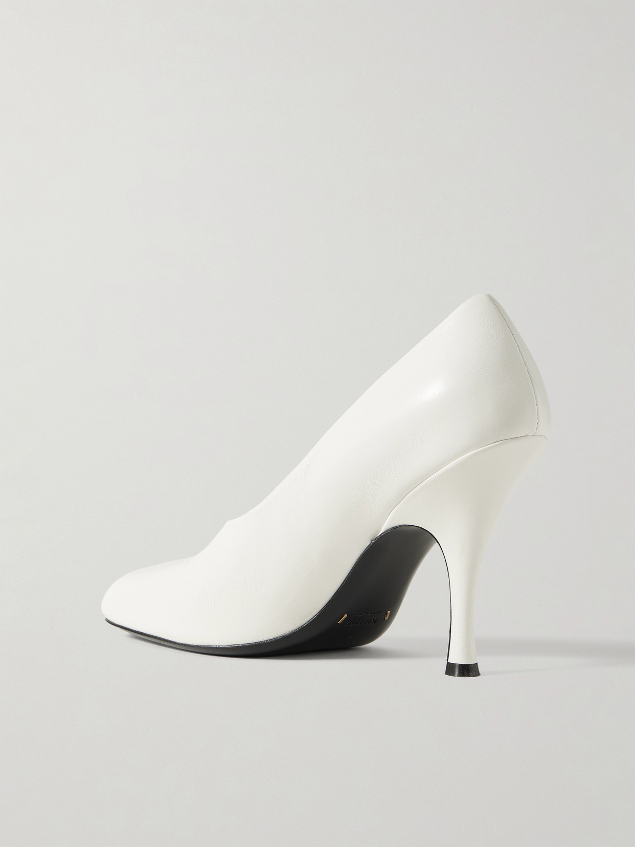 Khaite Eva 100 Peep Toe Pump In White