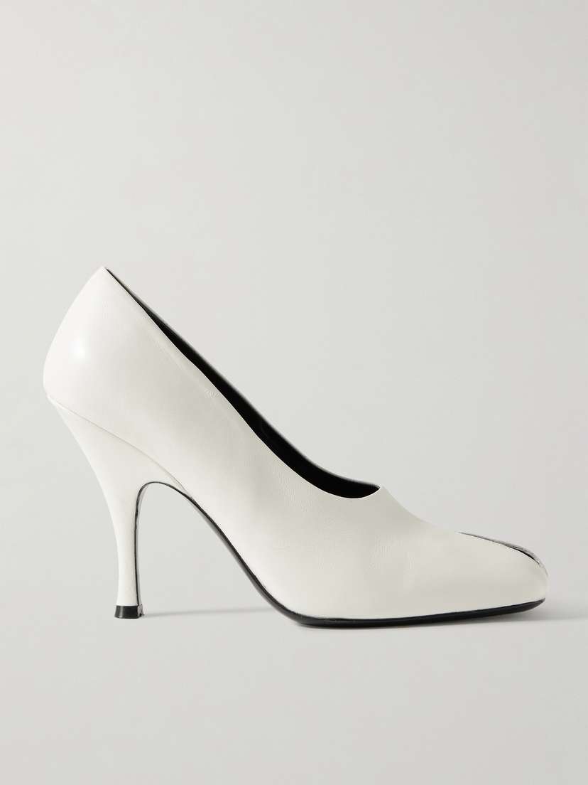 Khaite Eva Cutout Leather Pumps