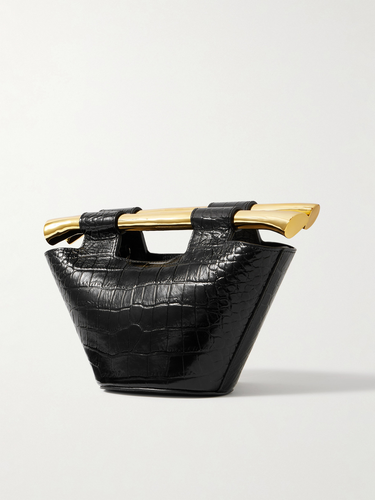 Shop Amanu Madagascar Mini Croc Effect Leather Tote