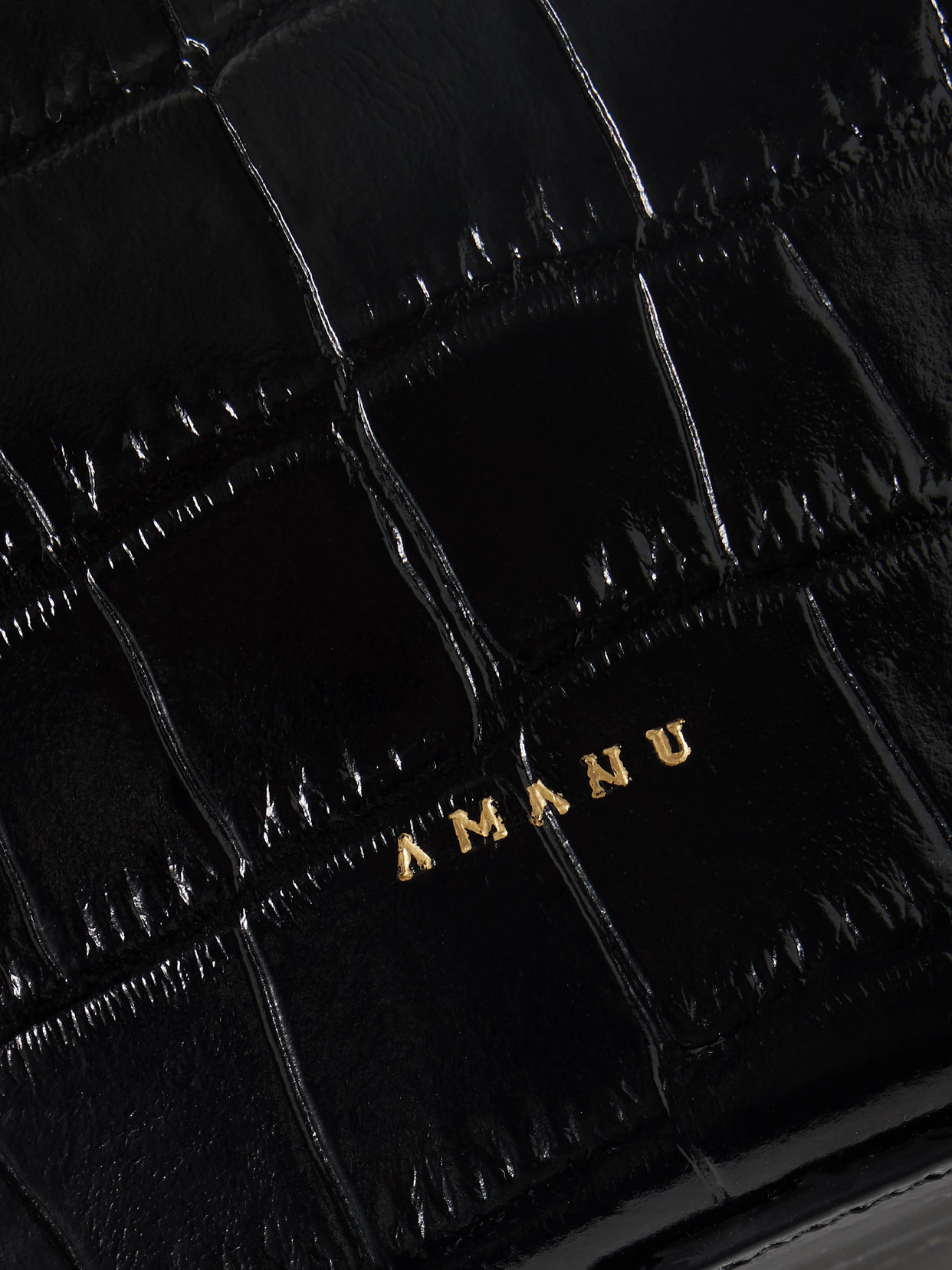 Shop Amanu Madagascar Mini Croc Effect Leather Tote