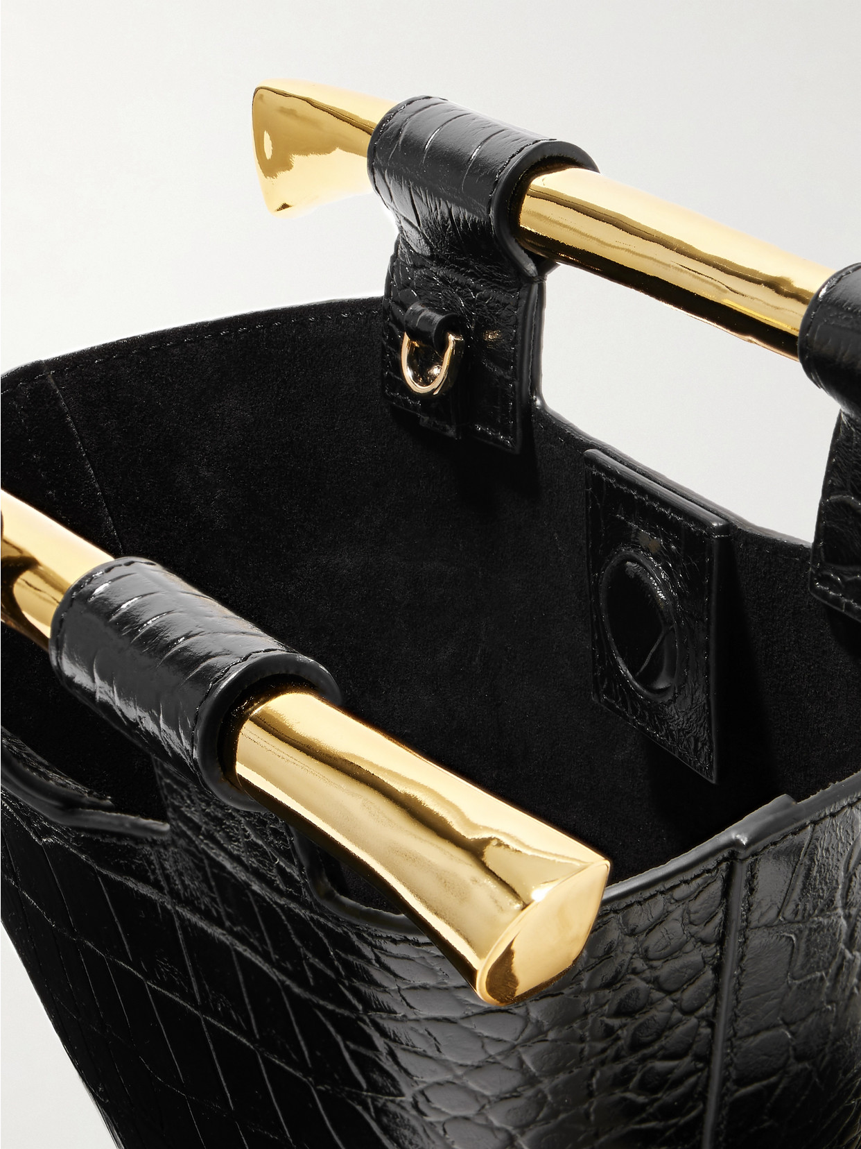Shop Amanu Madagascar Mini Croc Effect Leather Tote