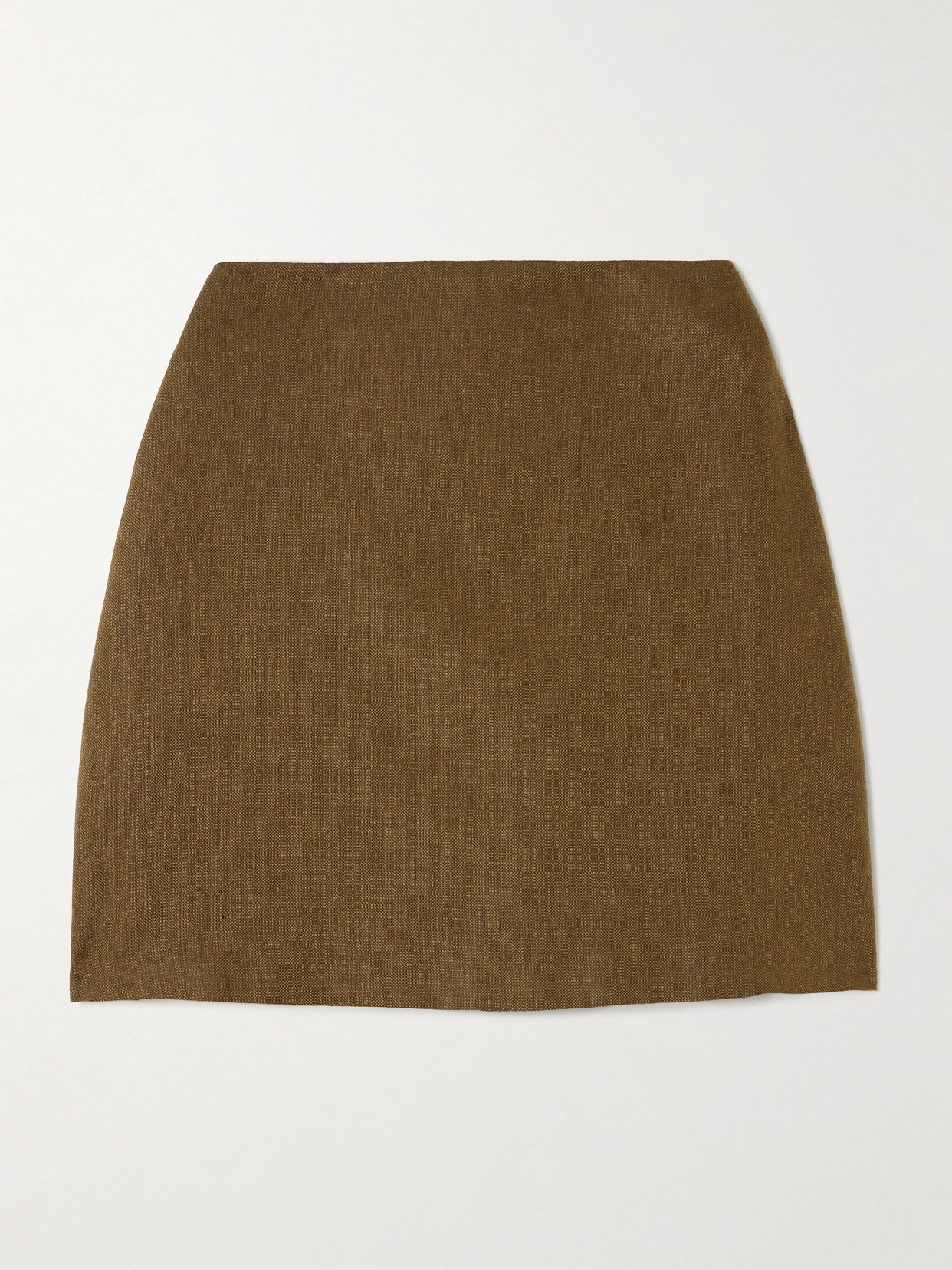 Blazé Milano Renard Coci Silk Mini Skirt In Brown