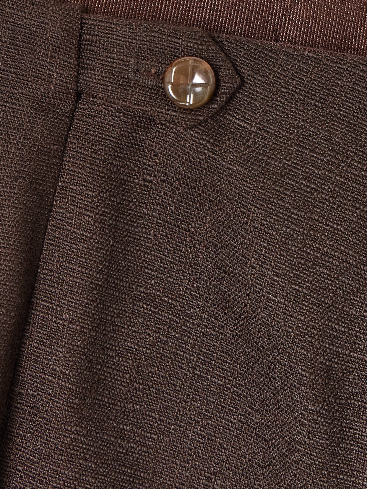 Blazé Milano Ariosa Morelia Cropped Woven Flared Pants In Brown