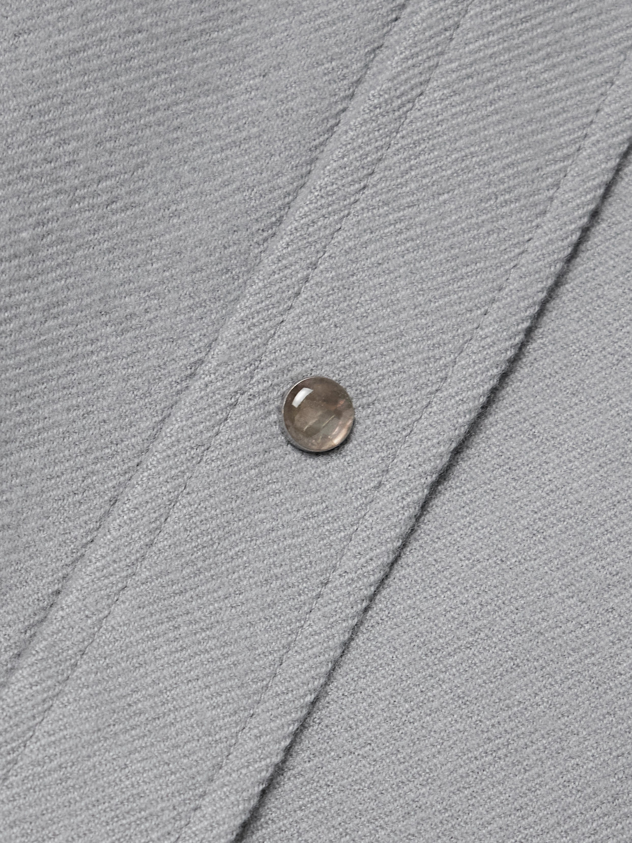 God's True Cashmere Cashmere-twill Shirt In Gray