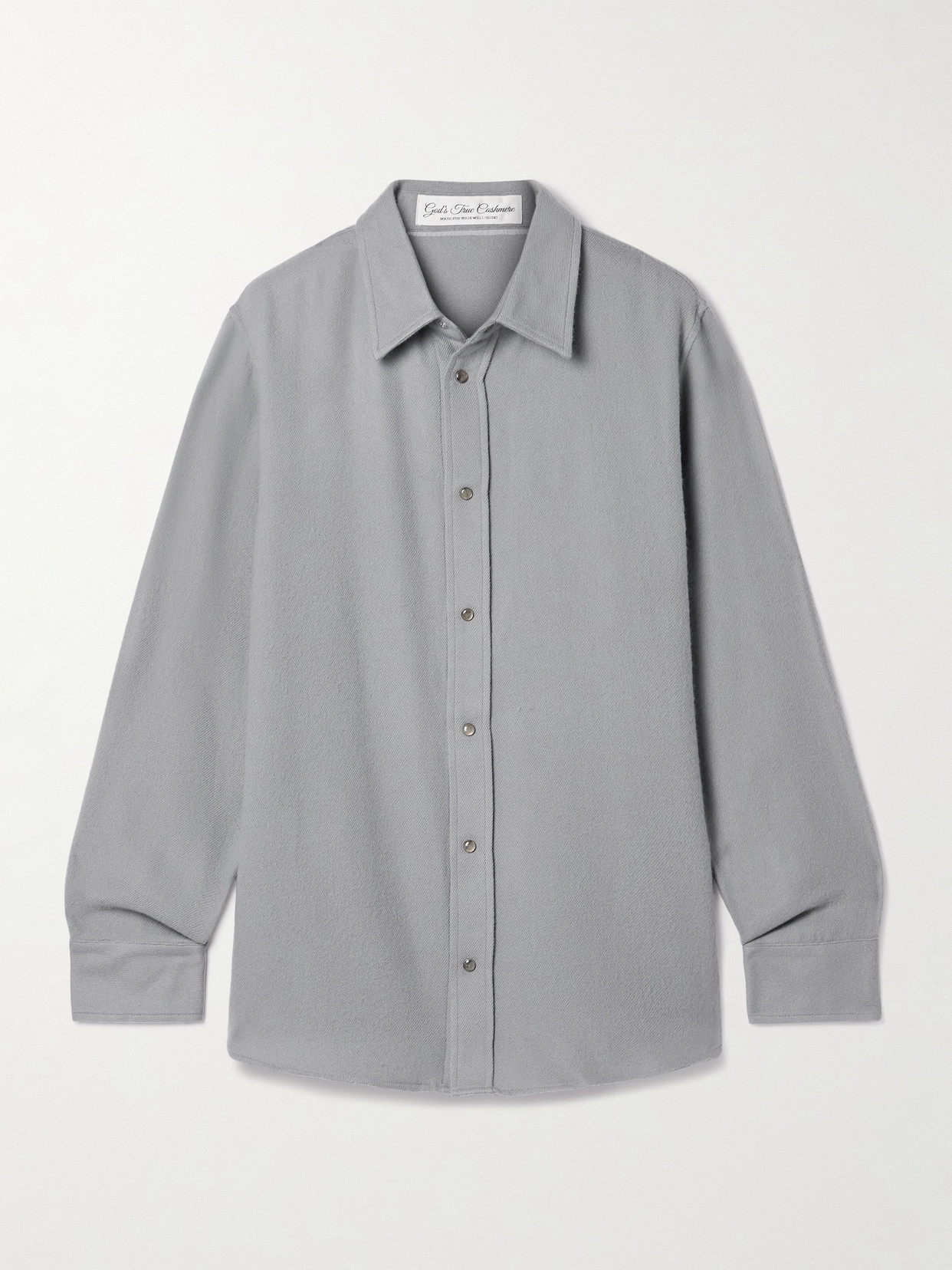 God's True Cashmere Cashmere-twill Shirt