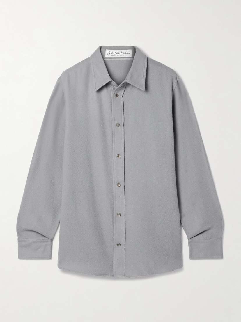 God’s True Cashmere Cashmere-twill Shirt | Thumbnail 6
