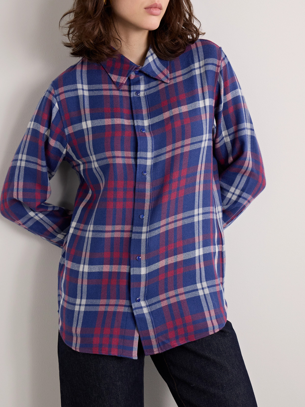 Checked Cashmere Shirt