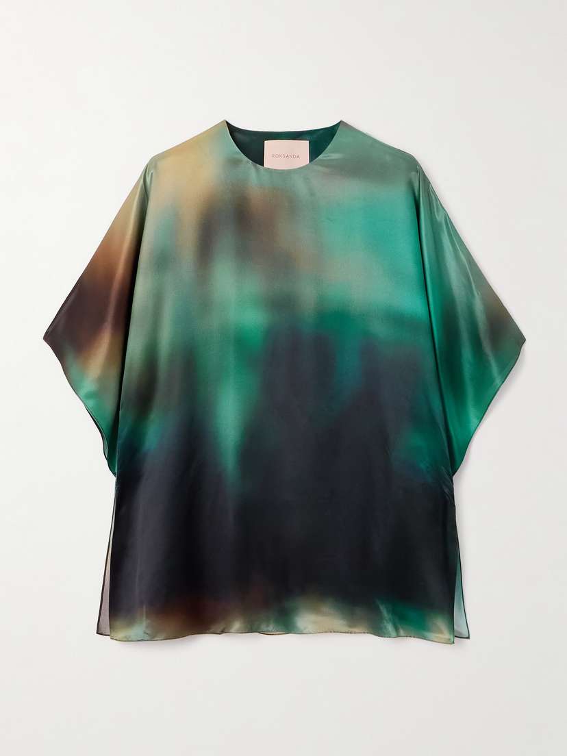 Roksanda Versala Tie-dye Satin Blouse
