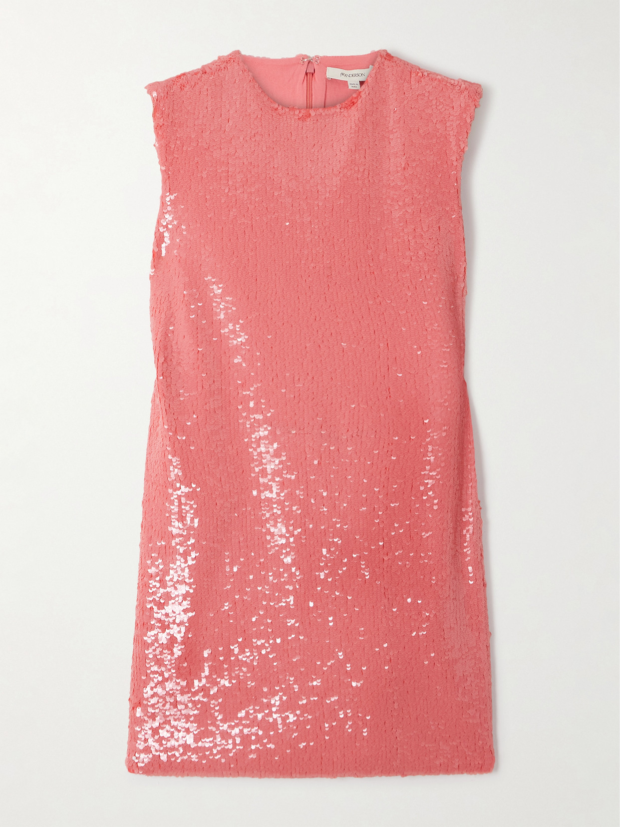 Jw Anderson Women Embellished Cotton Mini Dress In Pink