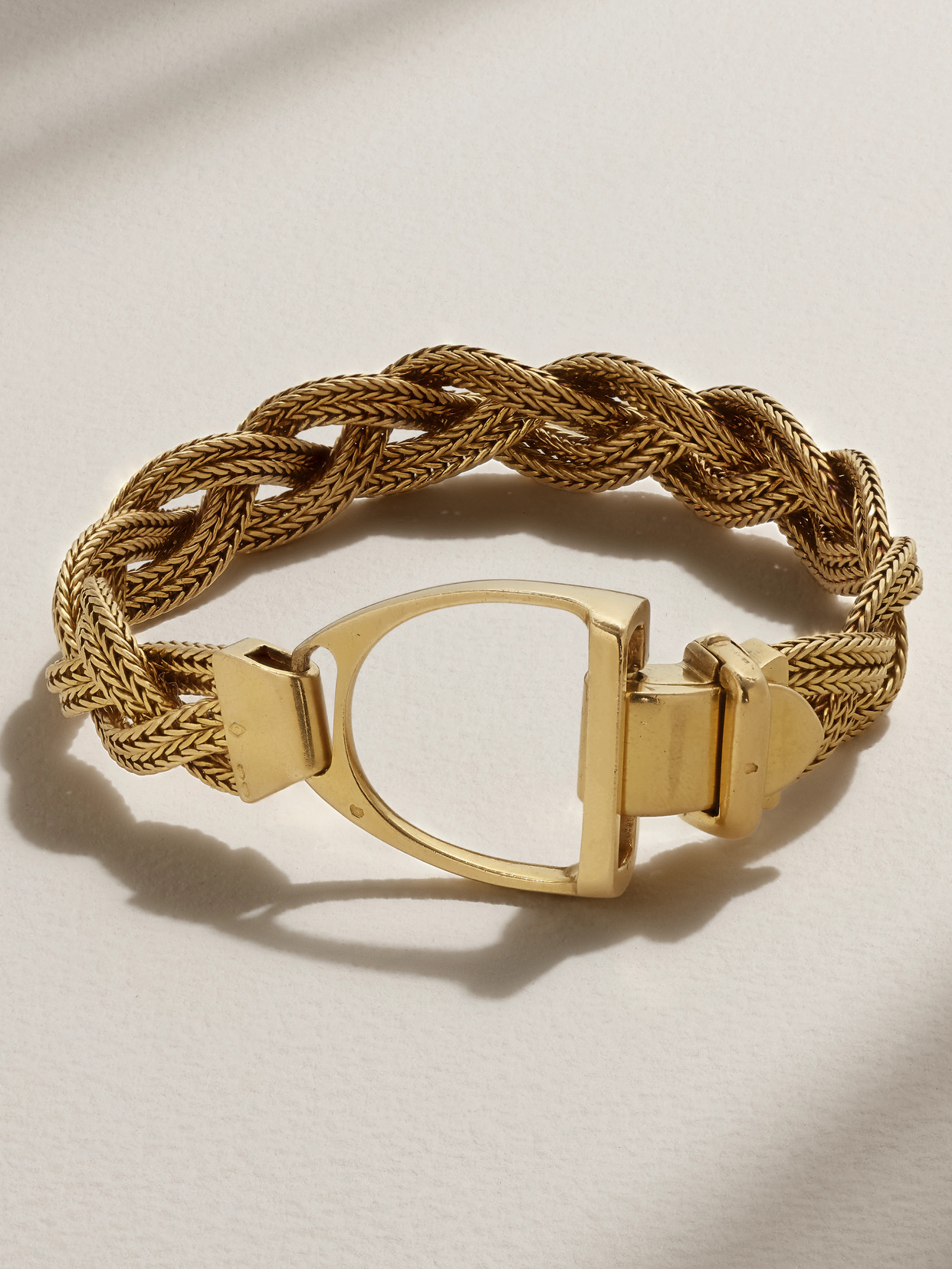 Stephanie Windsor Hermès Vintage 18-karat Gold Bracelet
