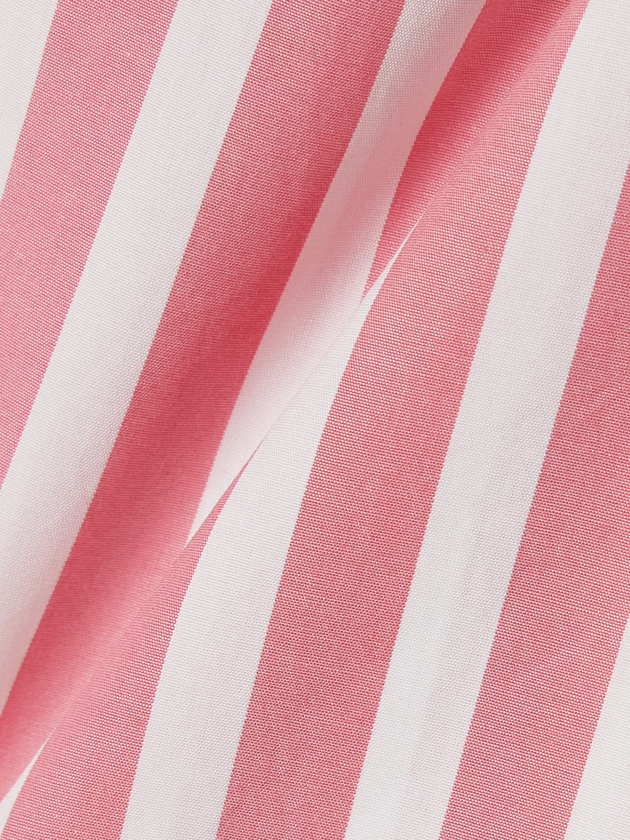 Suzie Kondi Banker Striped Cotton-poplin Shorts In Pink