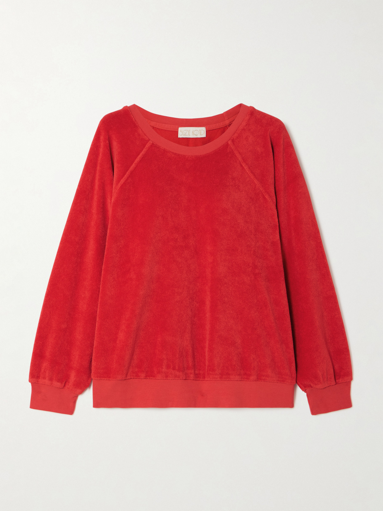 Suzie Kondi Samos Cotton-blend Terry Sweatshirt In Red