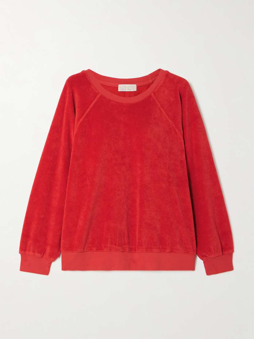 Suzie Kondi Samos Cotton-blend Terry Sweatshirt