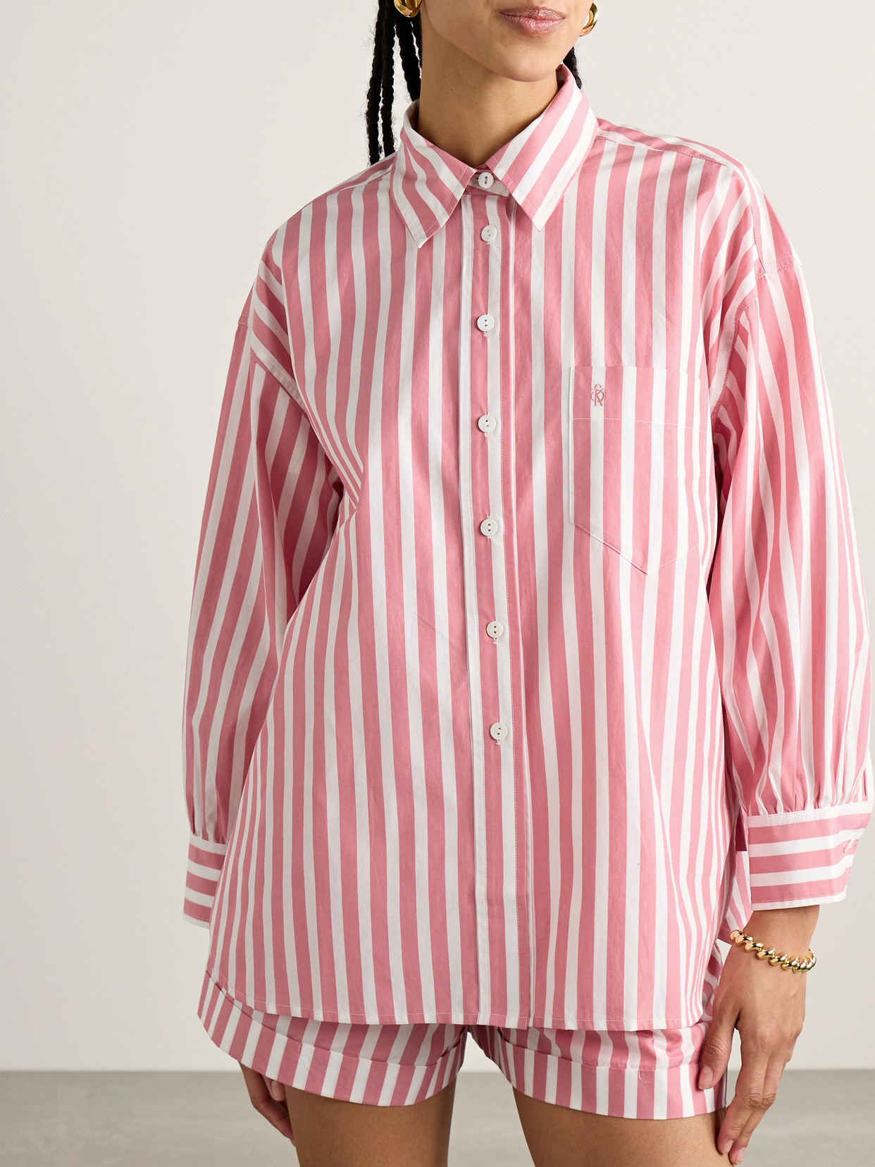 Kappa Striped Cotton-Poplin Shirt