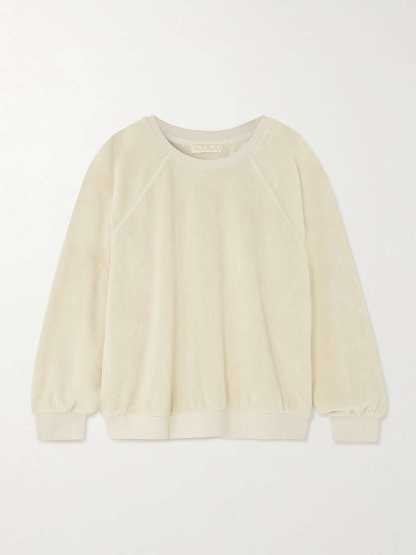 Suzie Kondi Samos Cotton-blend Terry Sweatshirt