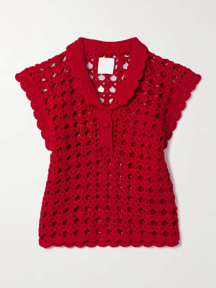 Suzie Kondi Iris Crocheted Cotton Top