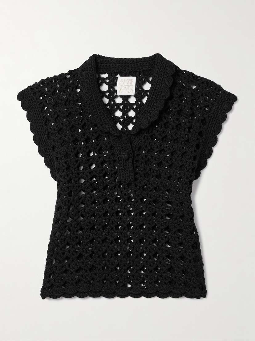 Suzie Kondi Iris Crocheted Cotton Top