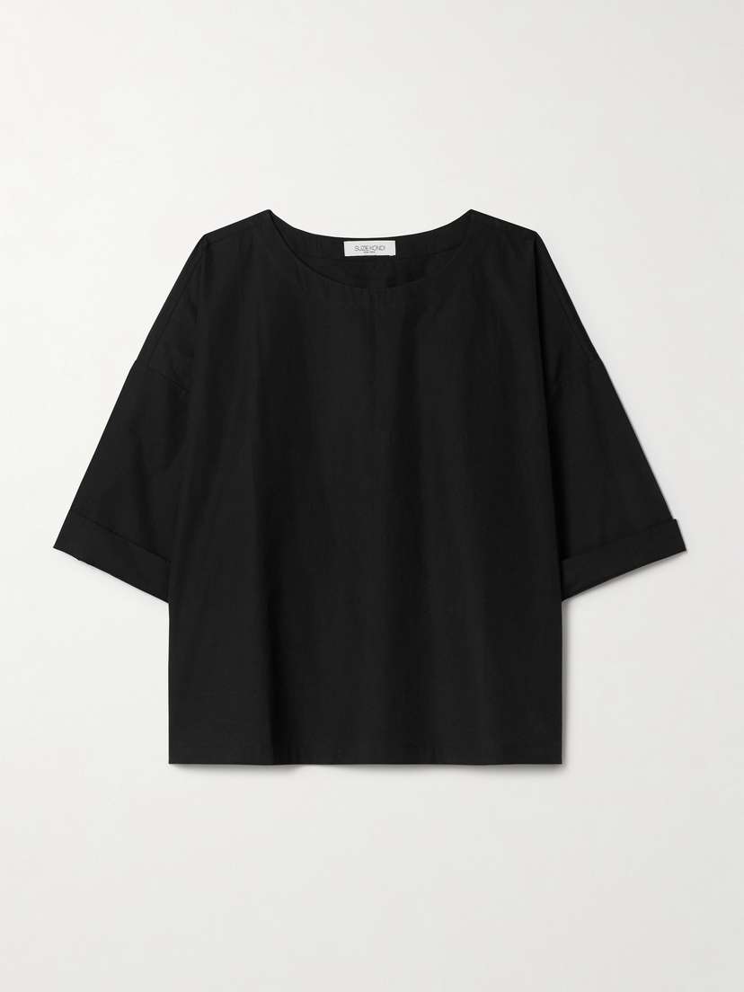 Suzie Kondi Saria Cotton-poplin T-shirt