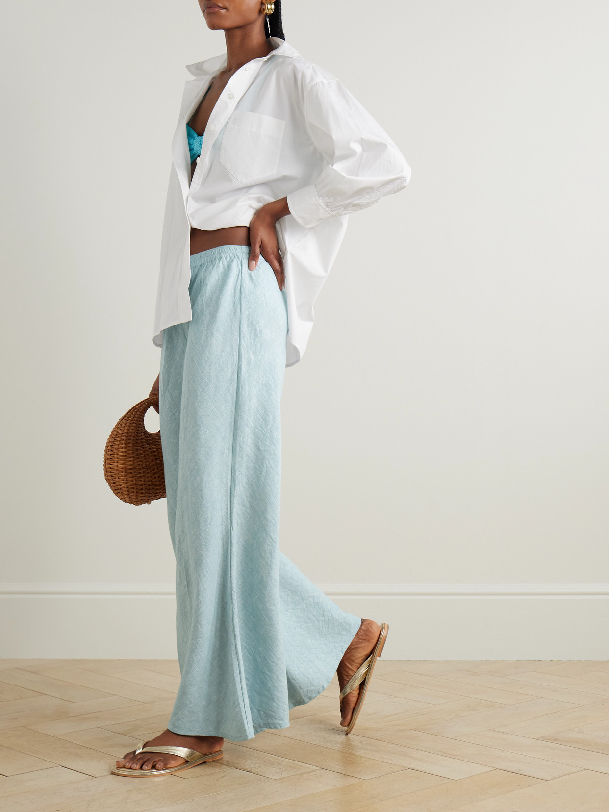 Suzie Kondi Anesi Linen Flared Pants