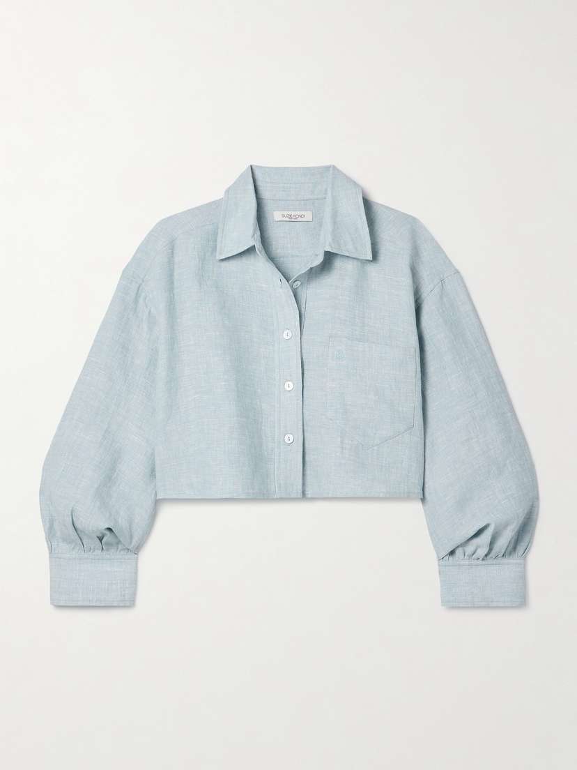 Suzie Kondi Leuka Cropped Linen Shirt