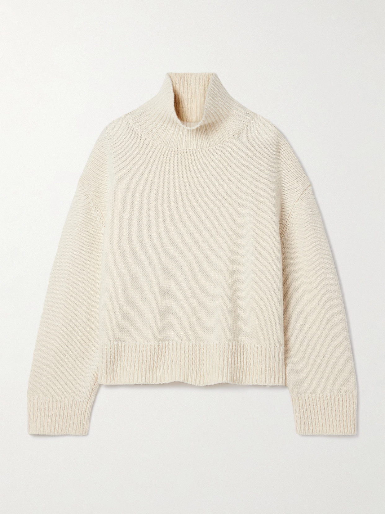 Nili Lotan Omaira Wool Turtleneck Sweater In Ivory