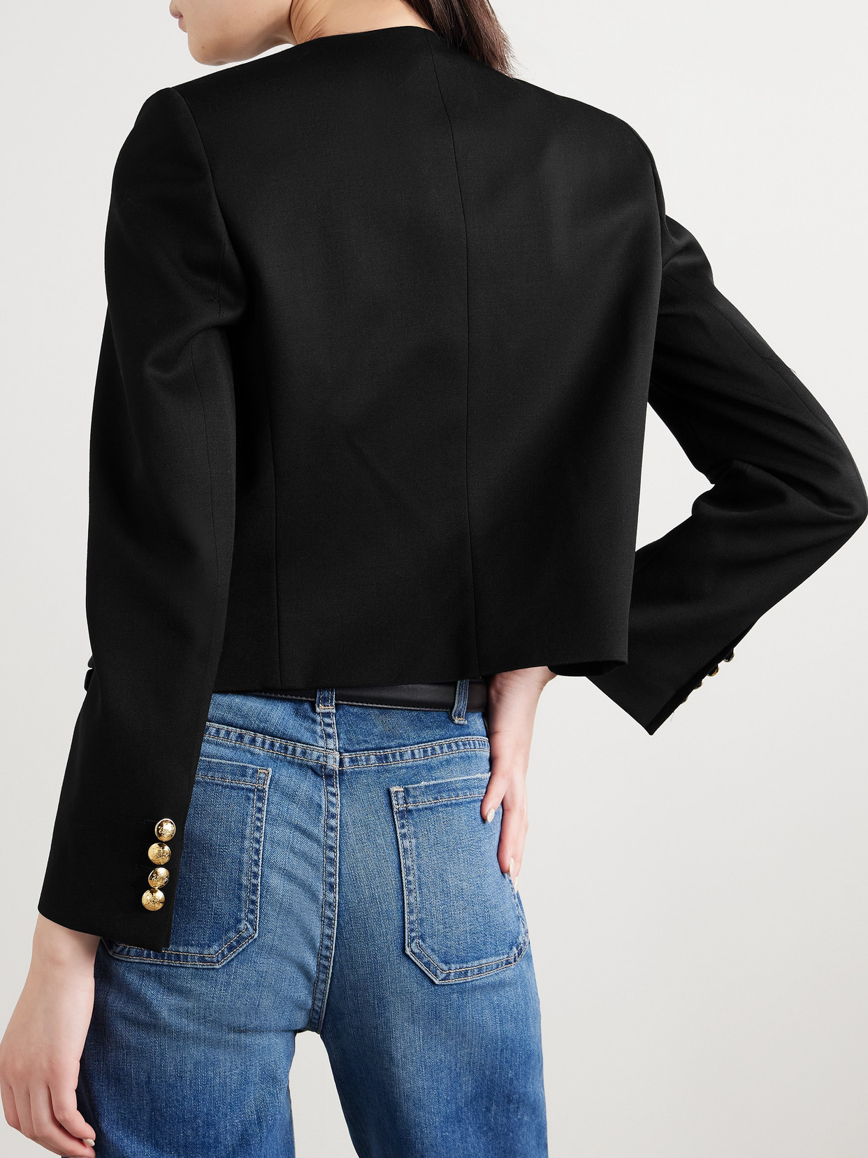 Nili Lotan Virgin Wool Jacket In Black