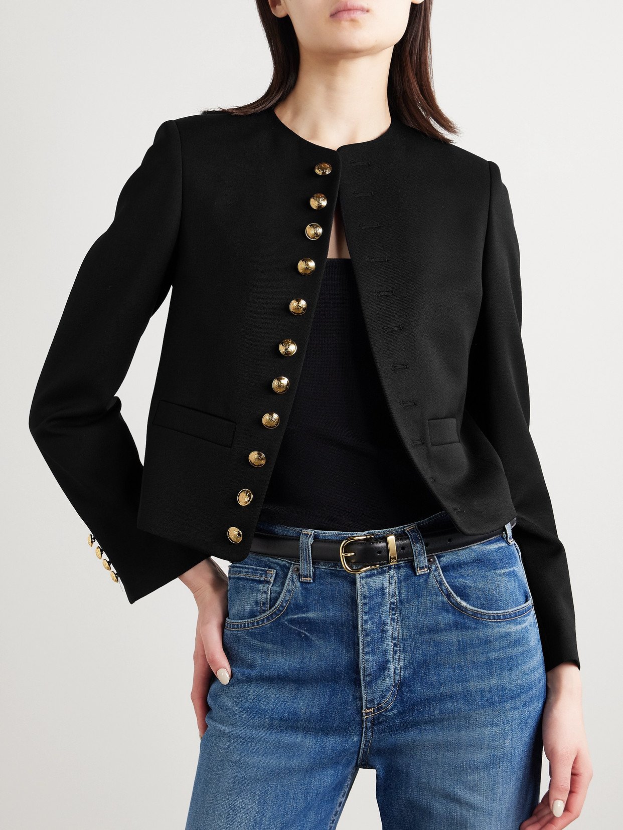 Nili Lotan Virgin Wool Jacket In Black