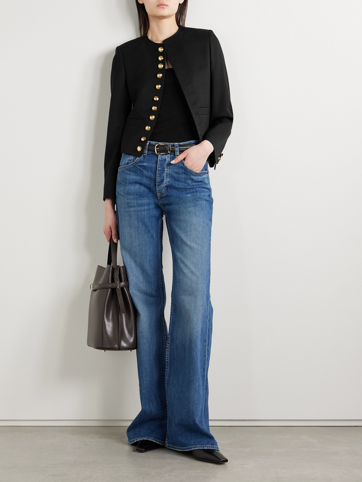Nili Lotan Virgin Wool Jacket In Black